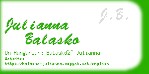 julianna balasko business card